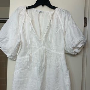 Frame brand eyelet mini dress size small